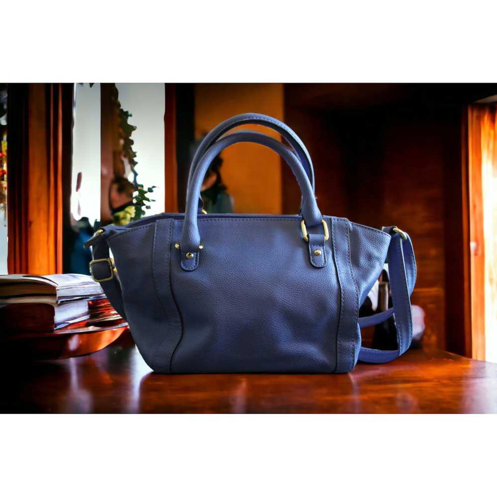 Merona Merona Small Blue Faux Leather Bag Purse T… - image 2