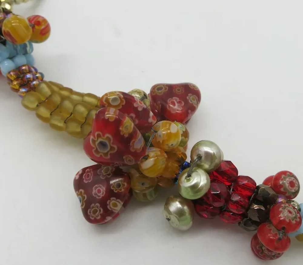 Amazing Italian Millefiori Glass Beads Hearts Mul… - image 3