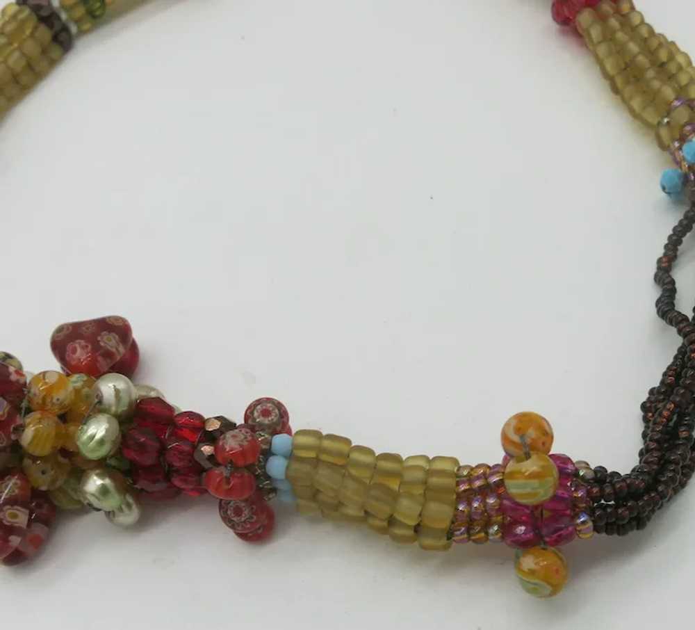 Amazing Italian Millefiori Glass Beads Hearts Mul… - image 6