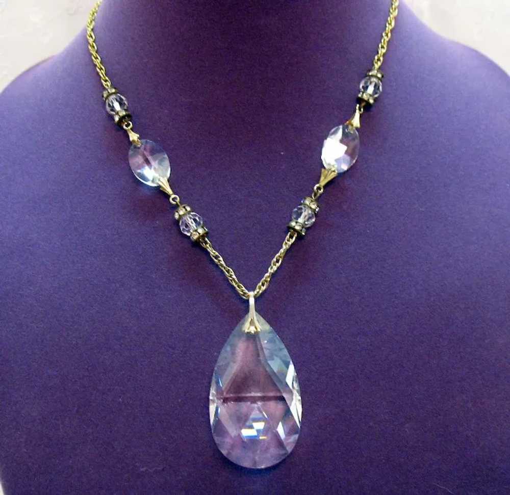 Rare Signed Tortolani Vintage Crystal Faceted Gla… - image 8