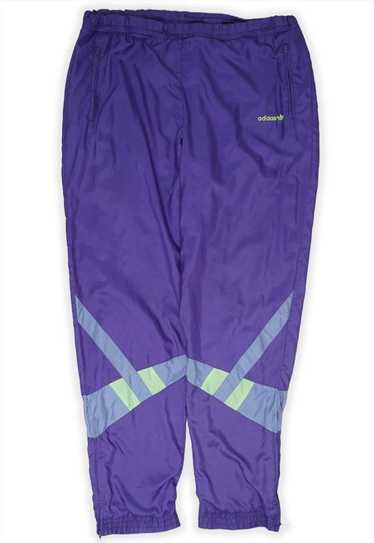 Vintage Adidas Purple Tracksuit Bottoms Mens - image 1