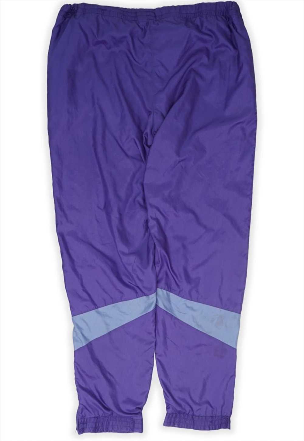 Vintage Adidas Purple Tracksuit Bottoms Mens - image 2