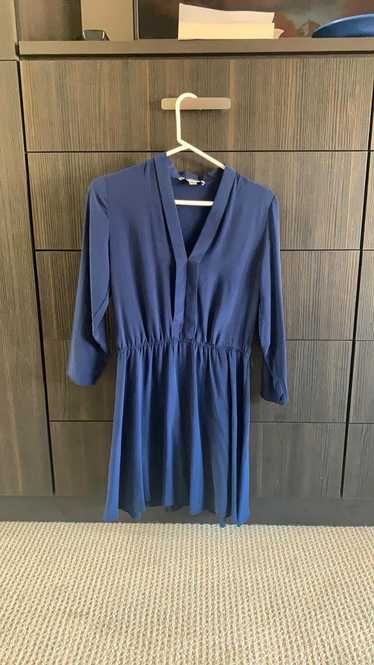 AMOUR VERT Blue silk dress (S)