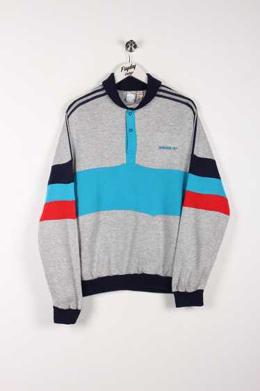 80's Adidas Sweatshirt Grey Medium