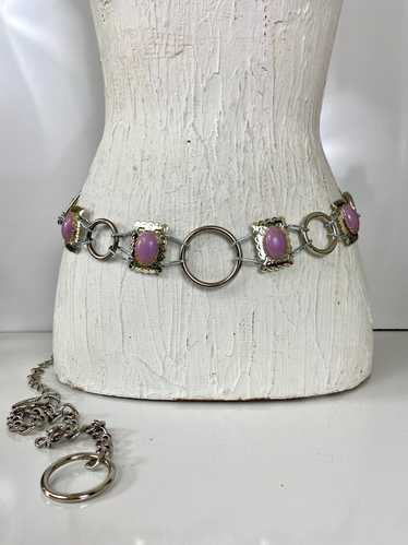 Waist silver chain belt - image 1