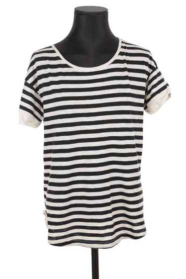 Circular Clothing Top en coton Sézane noir. Taille