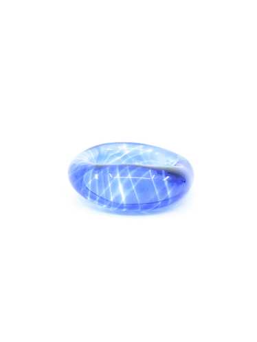 Blue Blown Glass Ring