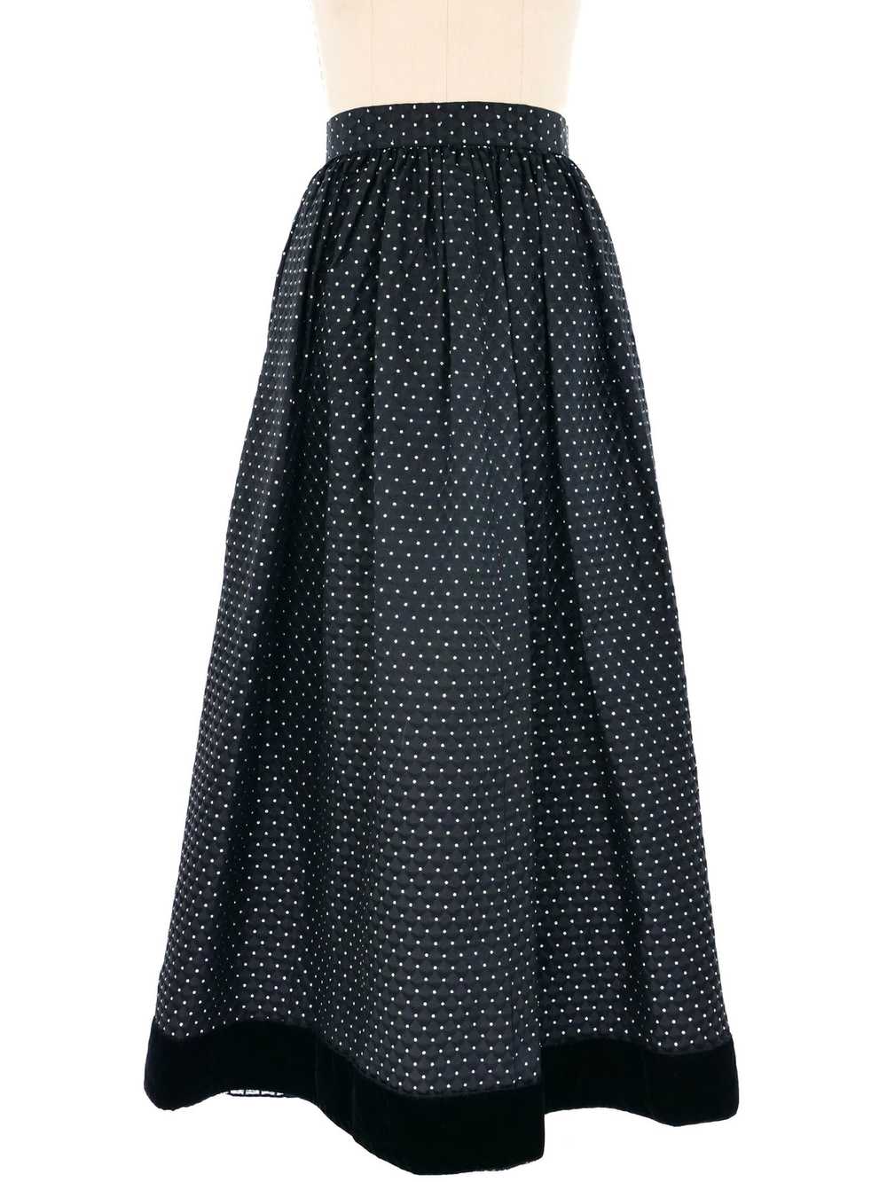 Sparkled Quilted Maxi Skirt - image 1