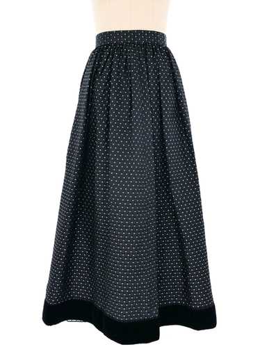 Sparkled Quilted Maxi Skirt