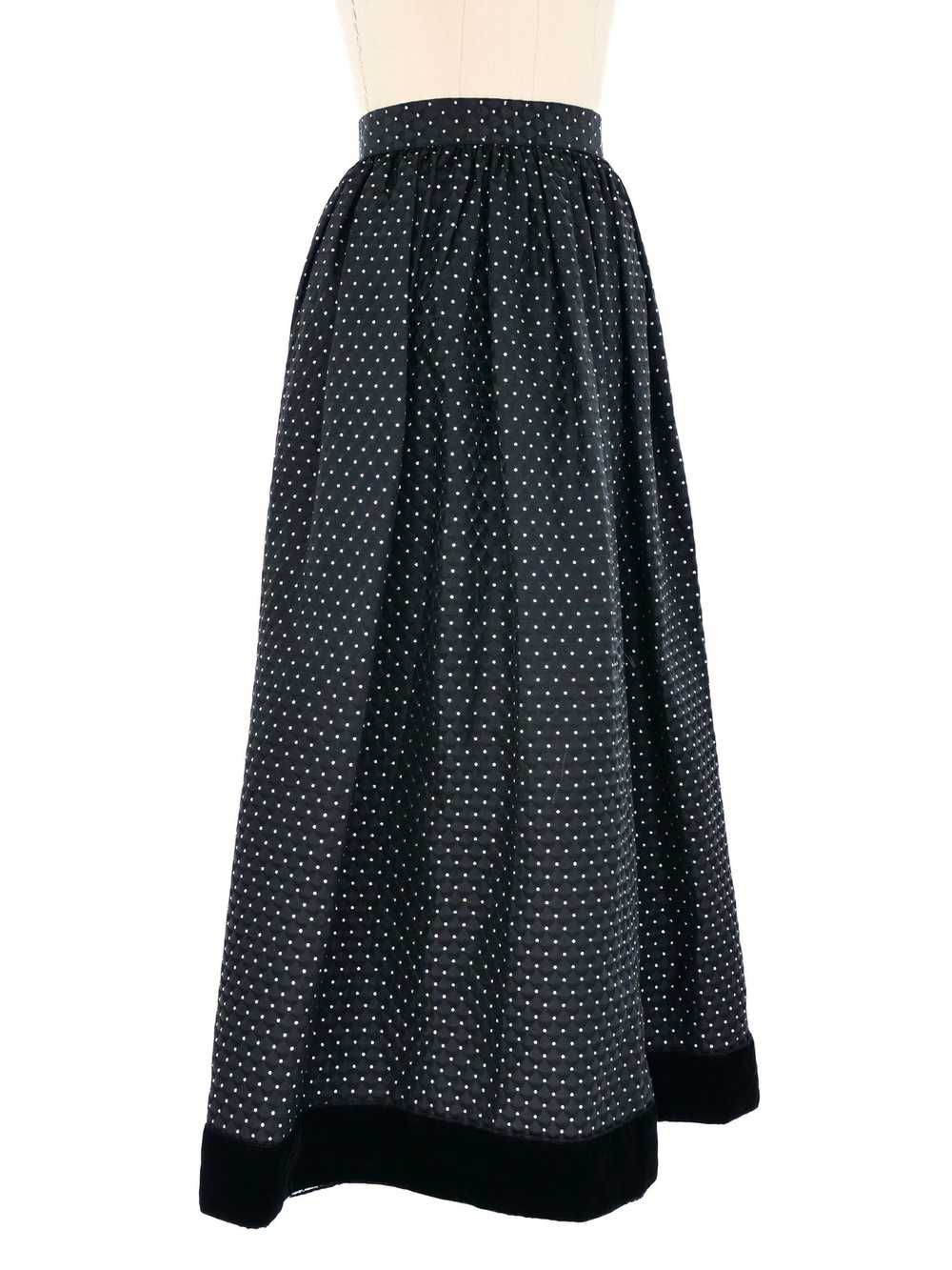 Sparkled Quilted Maxi Skirt - image 3