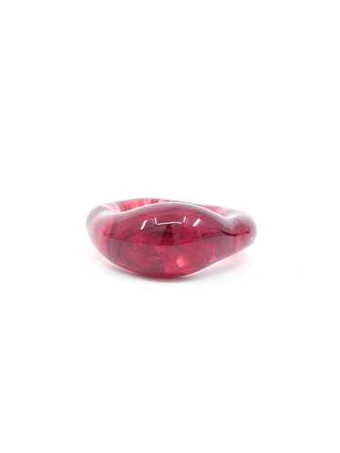 Red Blown Glass Ring