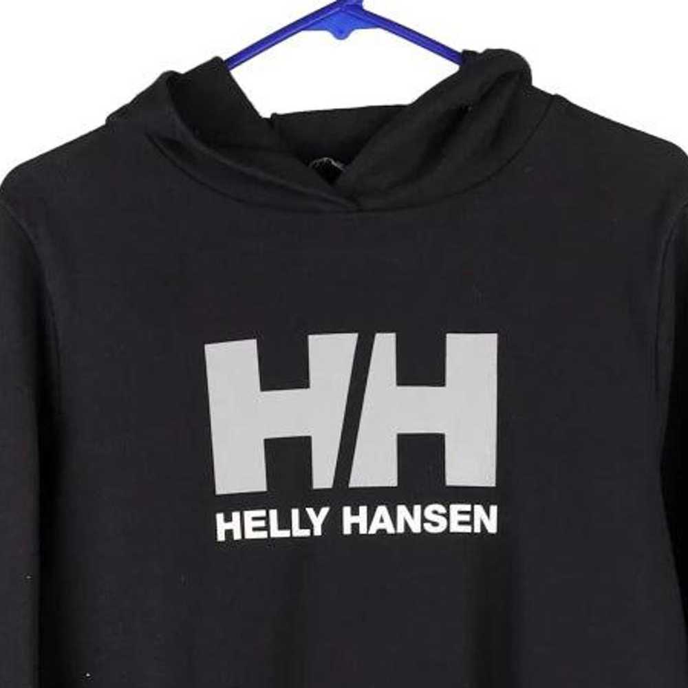 Helly Hansen Graphic Hoodie - Large Black Cotton - image 3