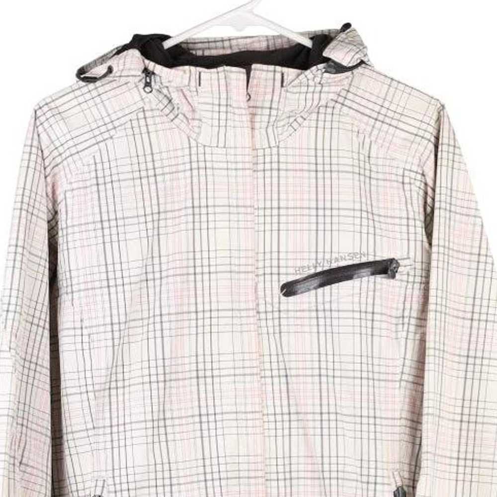 Helly Hansen Checked Coat - Large Cream Nylon - image 3