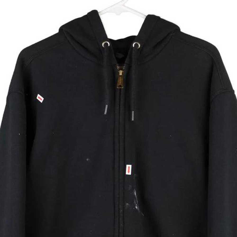 Carhartt Hoodie - Medium Black Cotton Blend - image 3