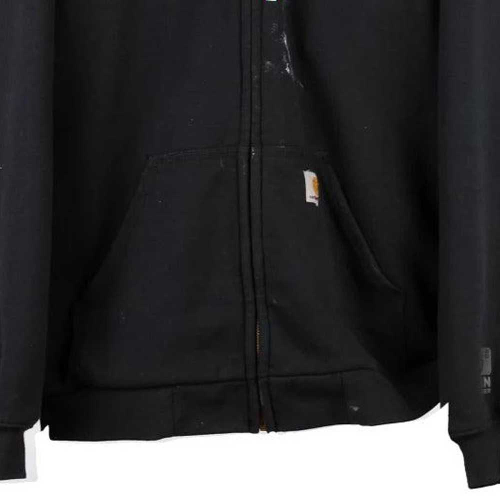 Carhartt Hoodie - Medium Black Cotton Blend - image 4