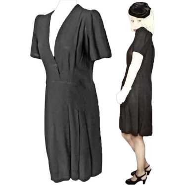 Little Black Dress Large Size, Shortened 30s LBD 1