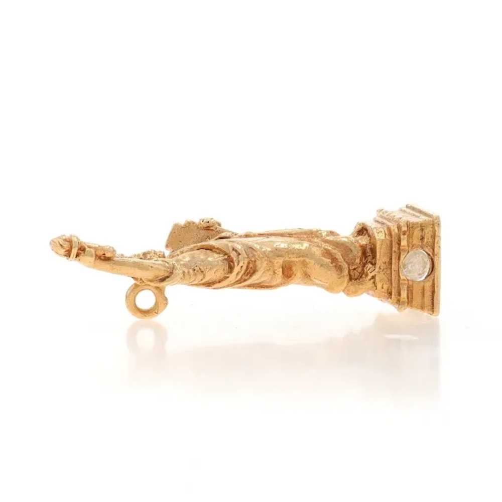 Yellow Gold Statue of Liberty Stanhope Charm - 14… - image 2