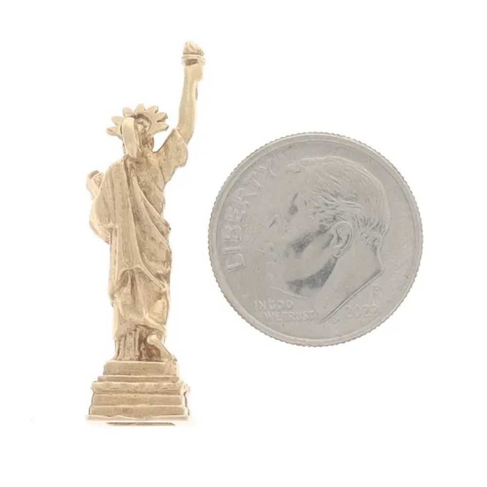 Yellow Gold Statue of Liberty Stanhope Charm - 14… - image 3