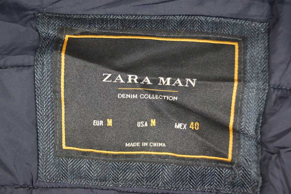 Vintage × Zara Zara Man Denim Puffle Jacket Nice … - image 5