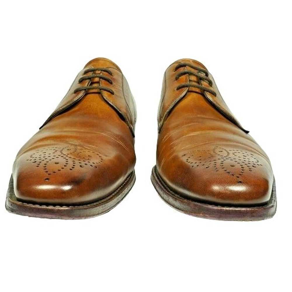 Magnanni Magnanni Men 9.5 Brown Full Leather Meda… - image 2