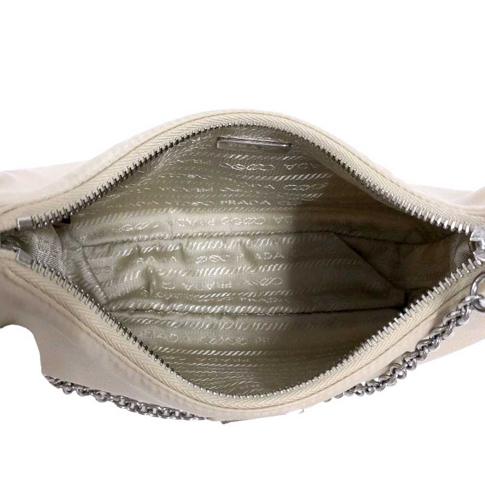 Prada Prada Nylon Handbag Shoulder Bag Beige - image 4