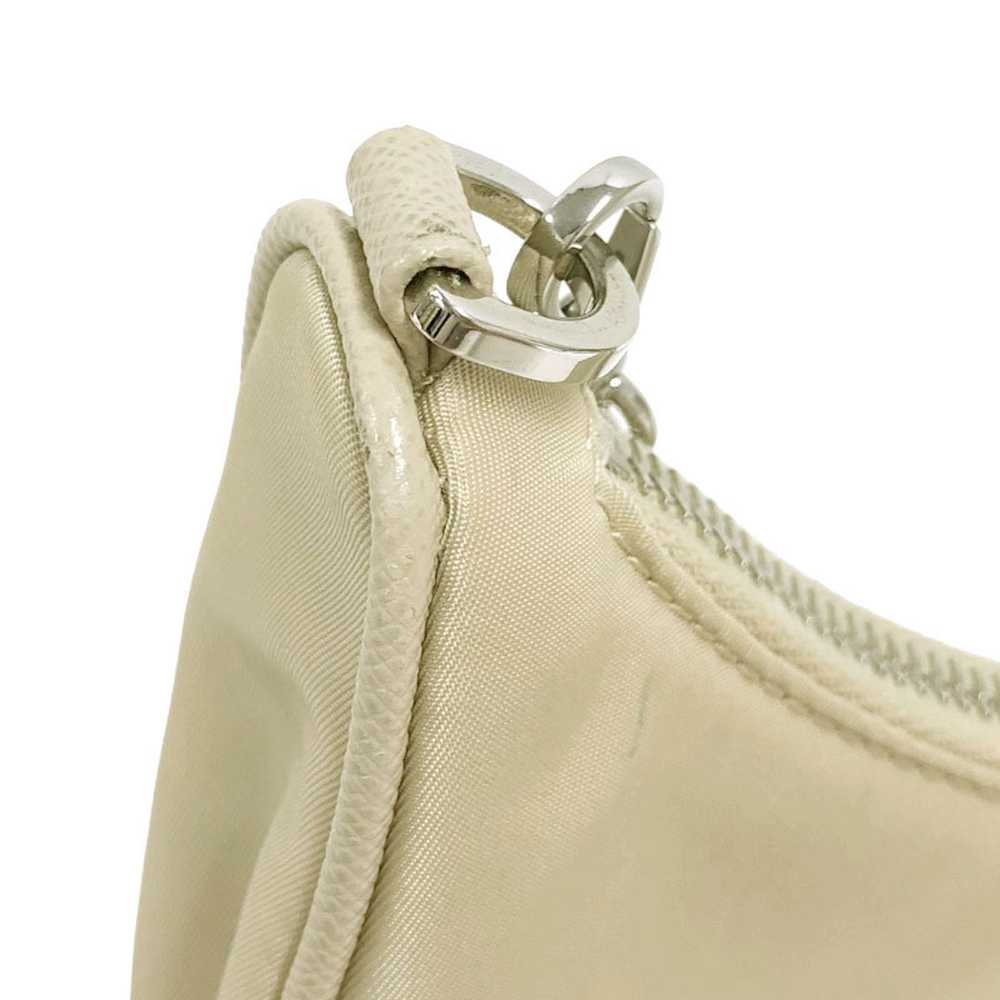 Prada Prada Nylon Handbag Shoulder Bag Beige - image 7