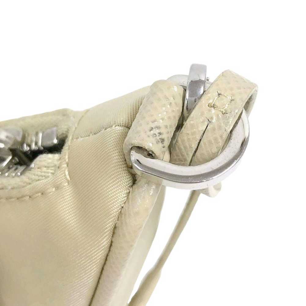 Prada Prada Nylon Handbag Shoulder Bag Beige - image 8