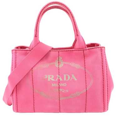 Prada Prada Canapa Tote Bag Mini Handbag Pink