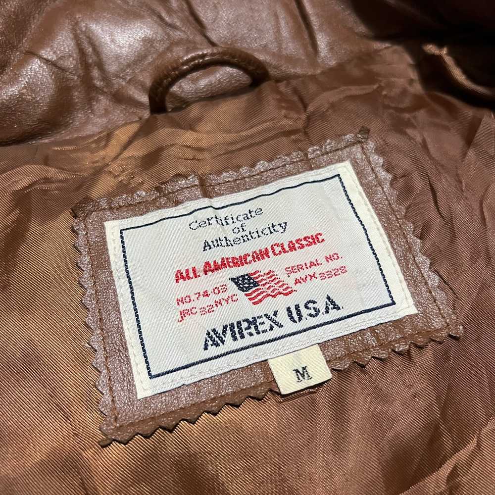 Avirex × Leather Jacket × Vintage Avirex usa leat… - image 5