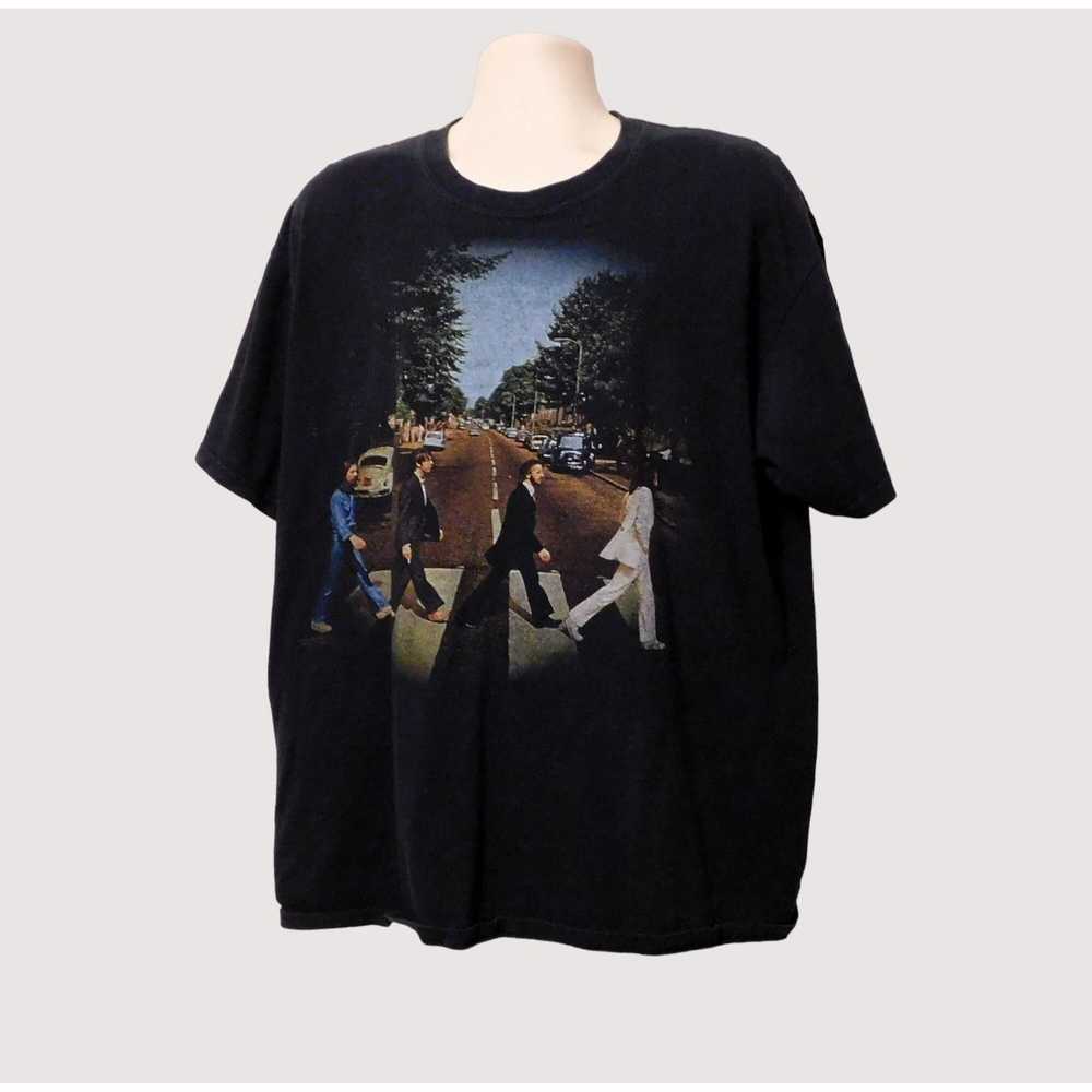 Other Beatles Tee Shirt 2X Black Abbey Road Short… - image 6