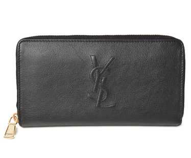 AUTHENTIC YSL Saint Laurent Black store Caviar skin Zipper Wallet