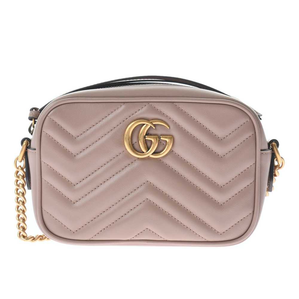 Gucci Gucci GG Marmont Mini Shoulder Bag Beige Go… - image 1