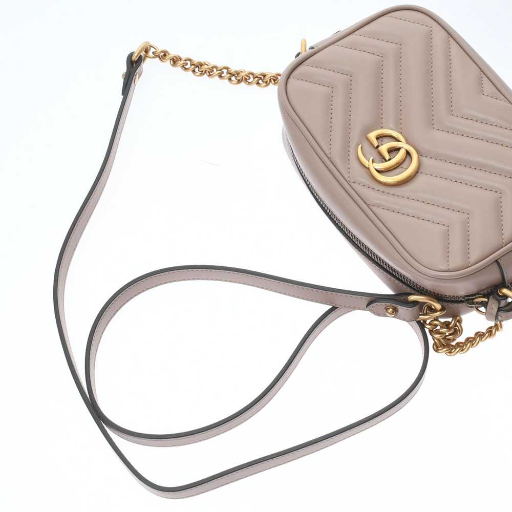 Gucci Gucci GG Marmont Mini Shoulder Bag Beige Go… - image 3