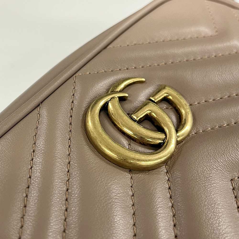 Gucci Gucci GG Marmont Mini Shoulder Bag Beige Go… - image 9