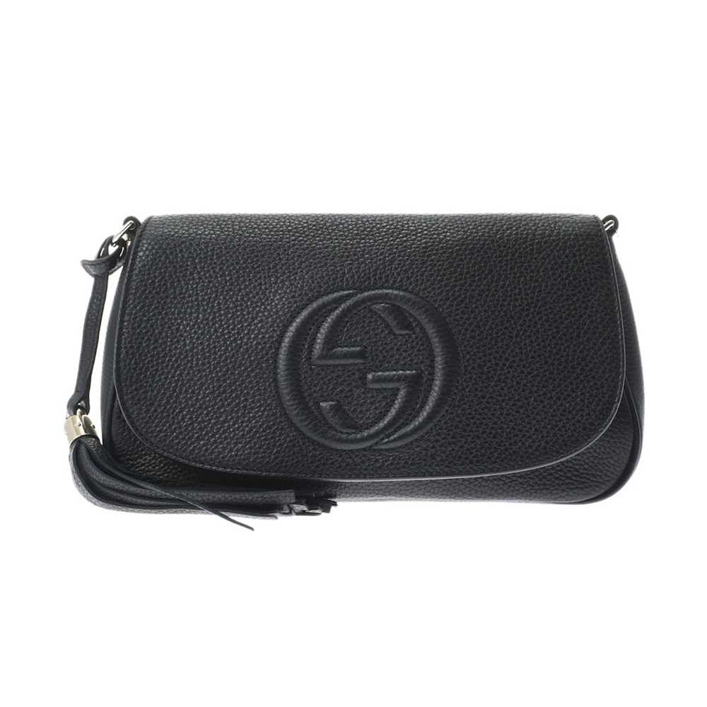 Gucci Gucci Soho Chain Black Leather Shoulder Bag - image 1