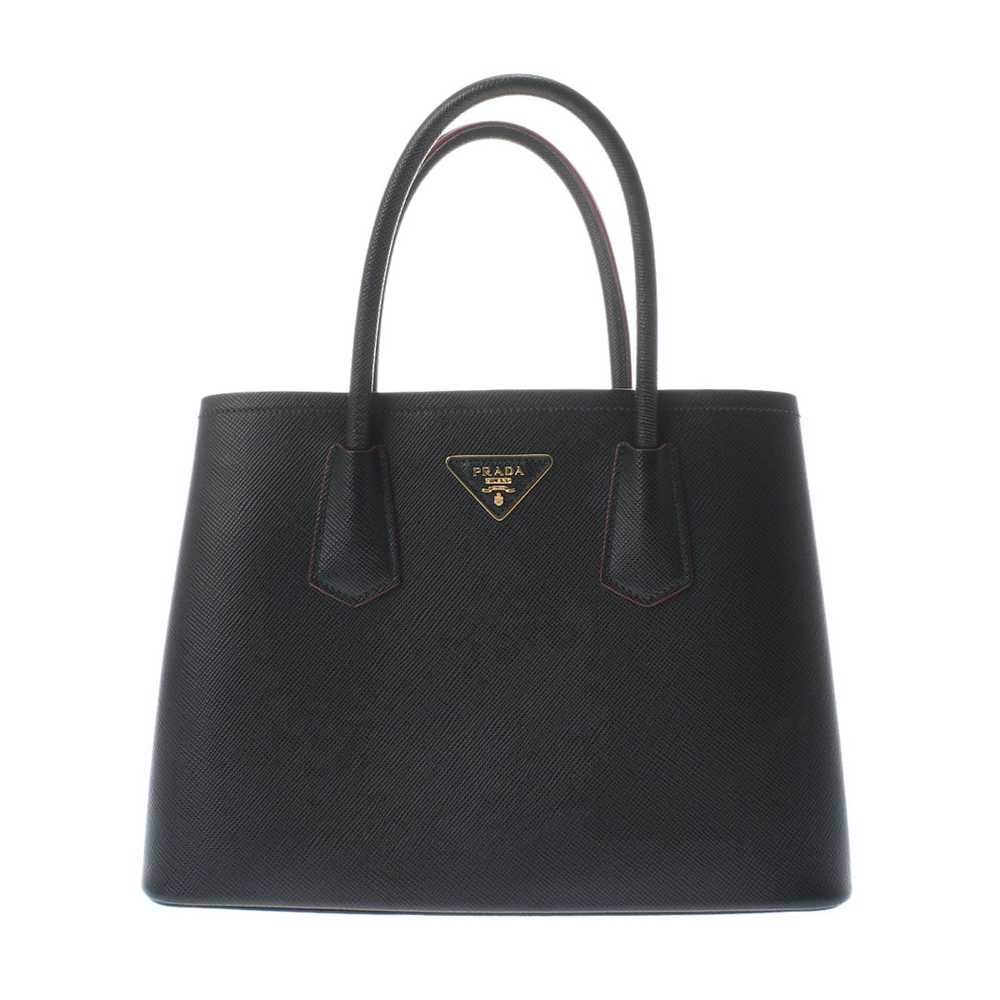 Prada Prada 2way Bag Handbag Black Hardware Saffi… - image 1