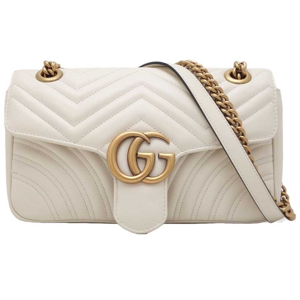 Gucci Gucci Small GG Marmont Shoulder Bag Leather… - image 1