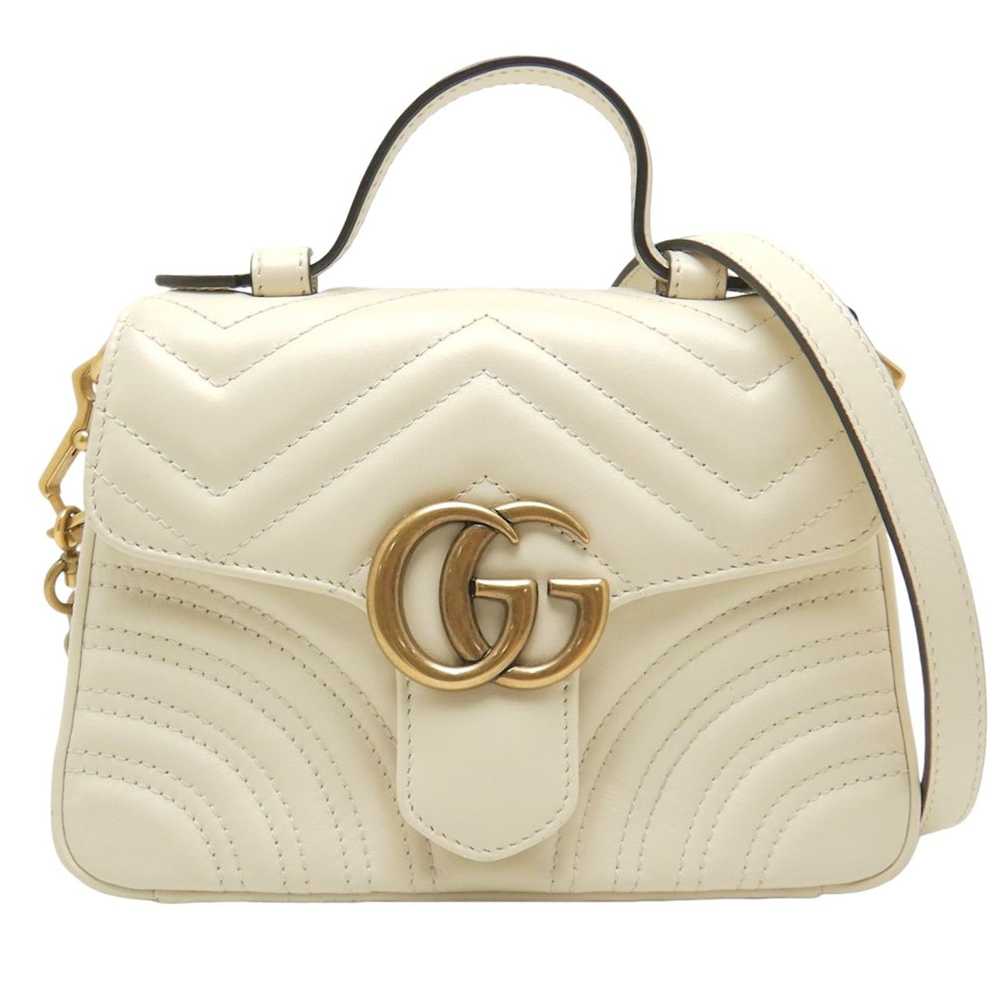 Gucci Gucci Mini Top Handle Handbag GG Marmont 2w… - image 1