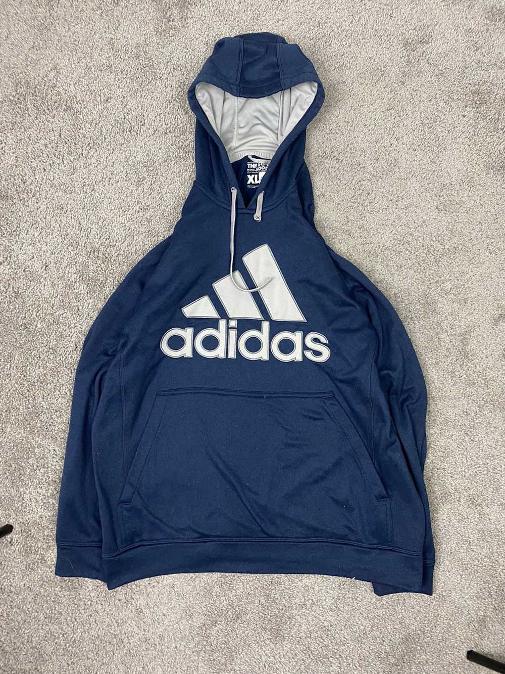 Adidas × Streetwear × Vintage Blue adidas big log… - image 1