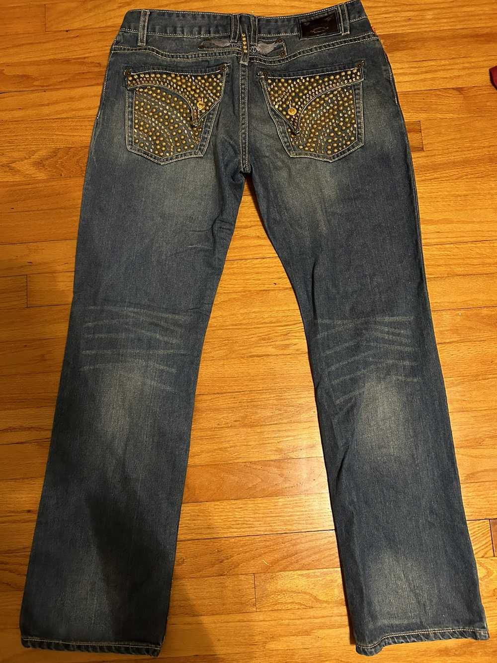 Robins Jeans Gold Studded Robins Jeans - image 1