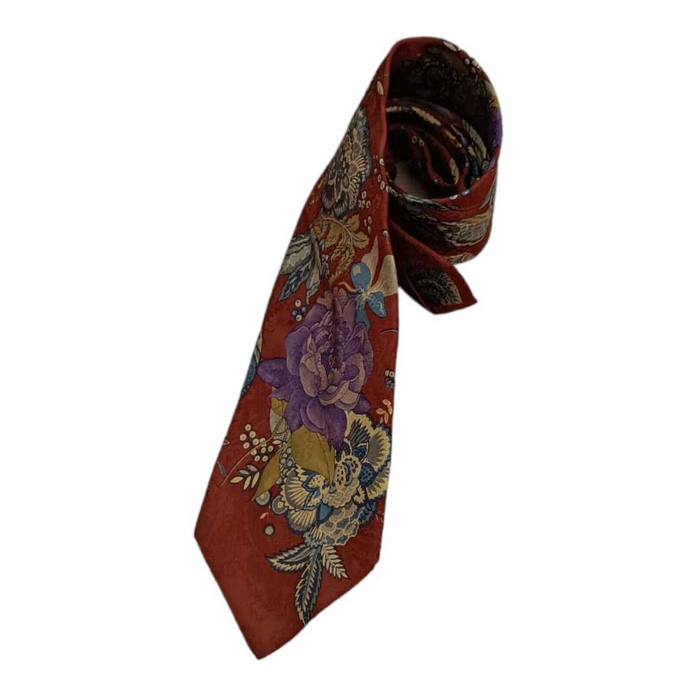 Leonard Paris LEONARD PARIS Floral Silk Tie ITALY… - image 3