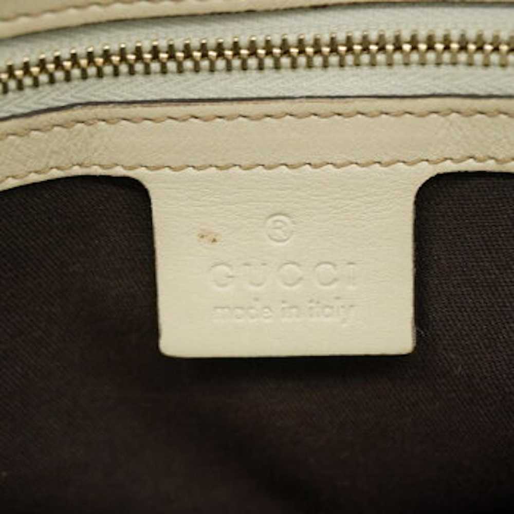 Gucci Gucci Interlocking GG White Silver Hardware… - image 5