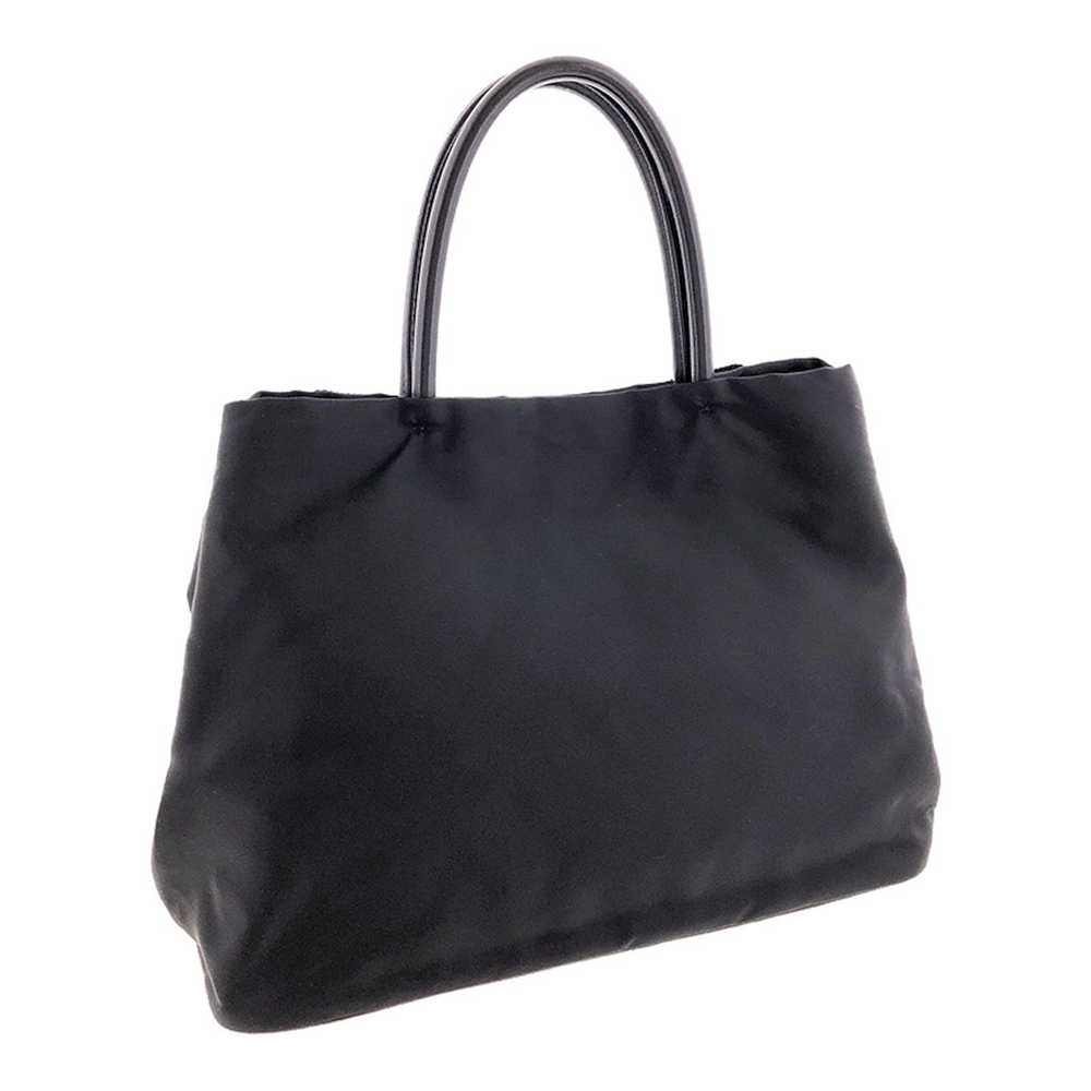 Prada Prada Nylon Leather Tote Bag Ribbon 2way Bl… - image 2