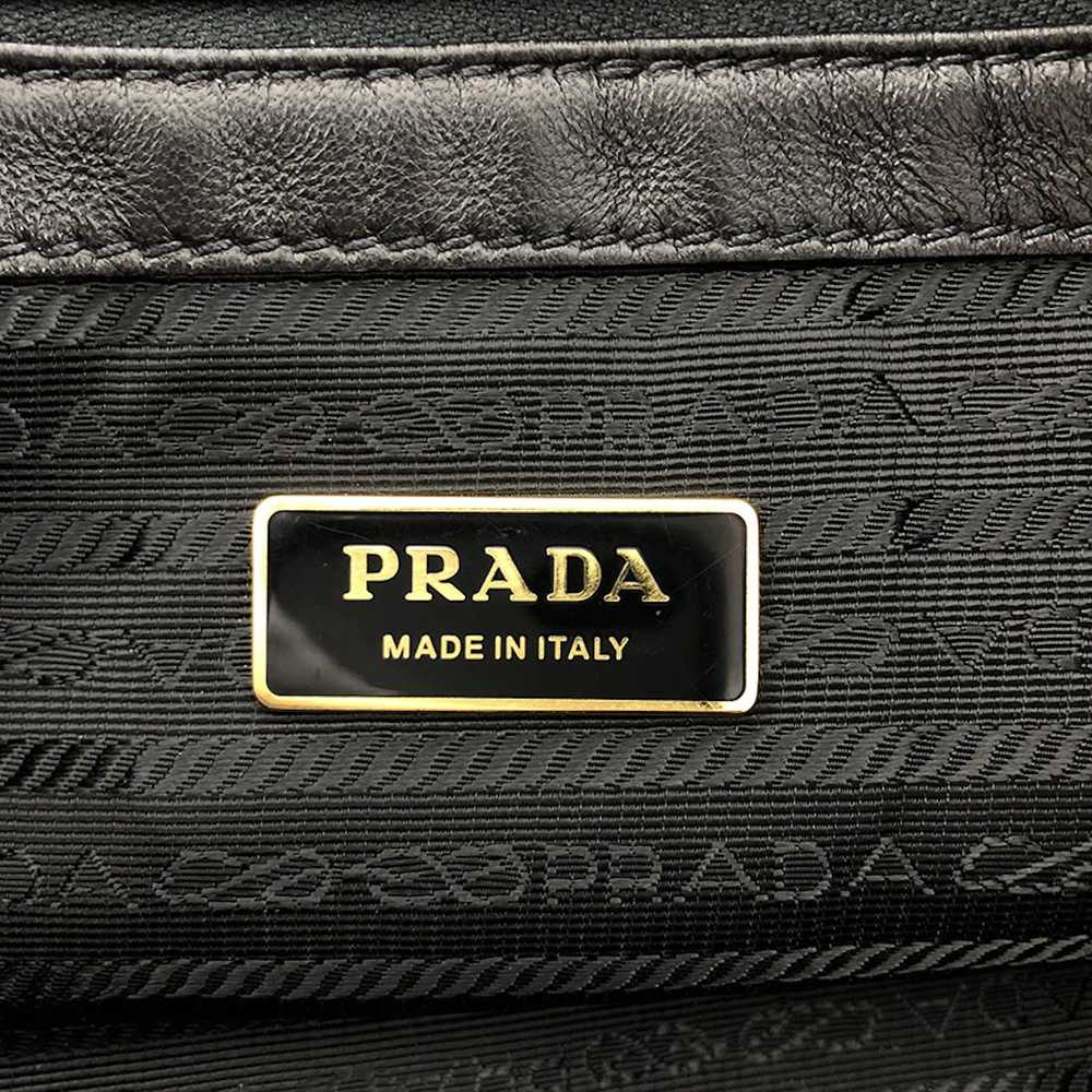 Prada Prada Nylon Leather Tote Bag Ribbon 2way Bl… - image 6