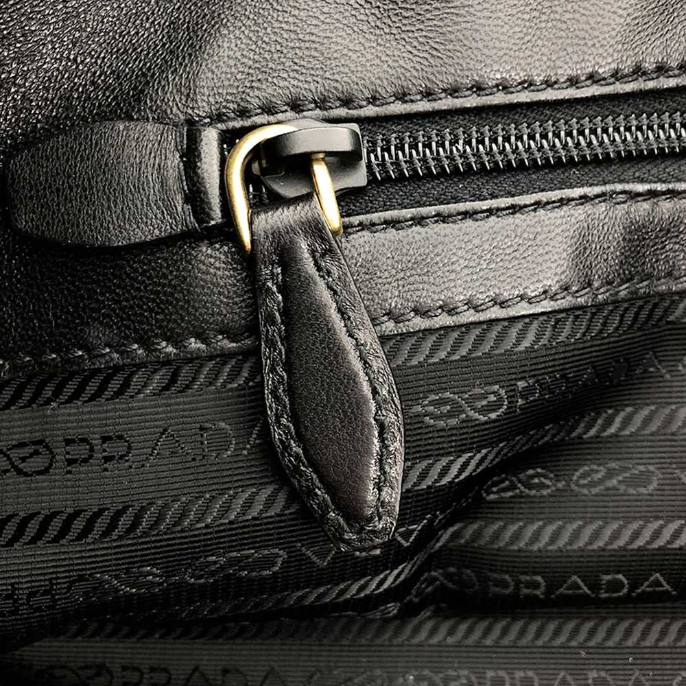 Prada Prada Nylon Leather Tote Bag Ribbon 2way Bl… - image 7