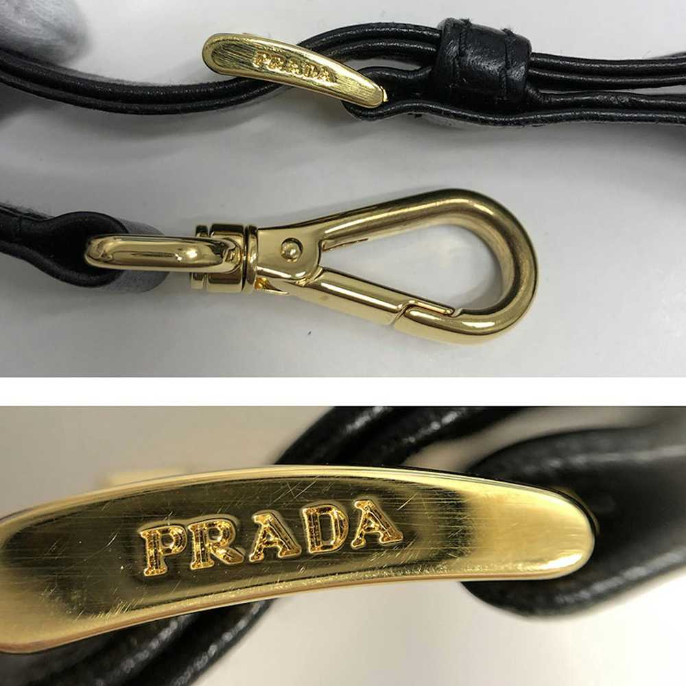Prada Prada Nylon Leather Tote Bag Ribbon 2way Bl… - image 9