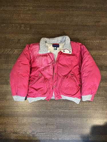 Giant × Vintage 1980s Red Faded Giant Puffer coat 