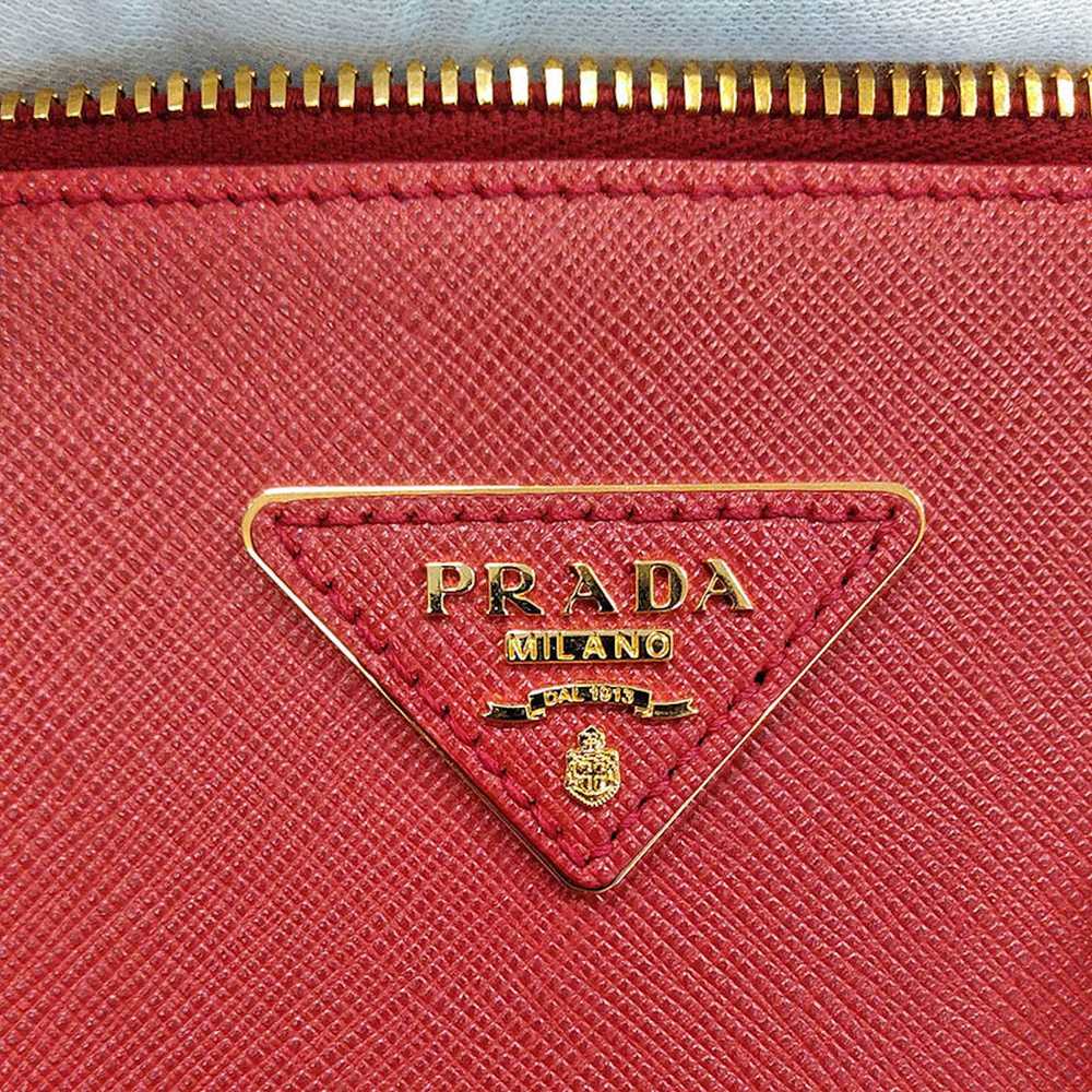 Prada Prada Saffiano Leather Red 2way Handbag Sho… - image 6