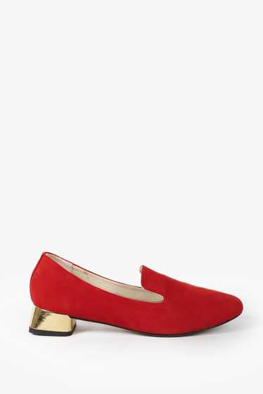 Repetto Repetto Red Suede Mathis Loafers - image 1
