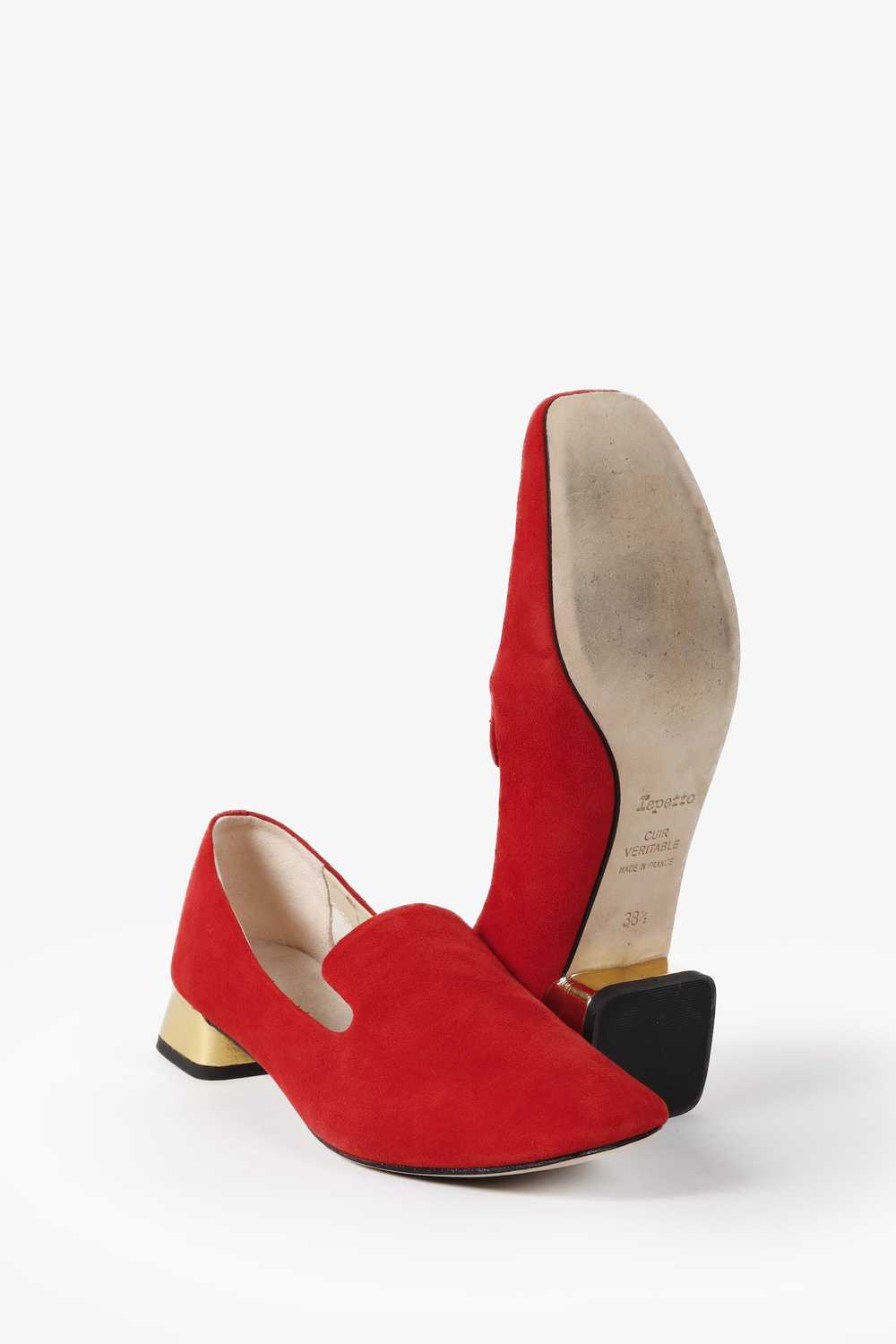 Repetto Repetto Red Suede Mathis Loafers - image 4